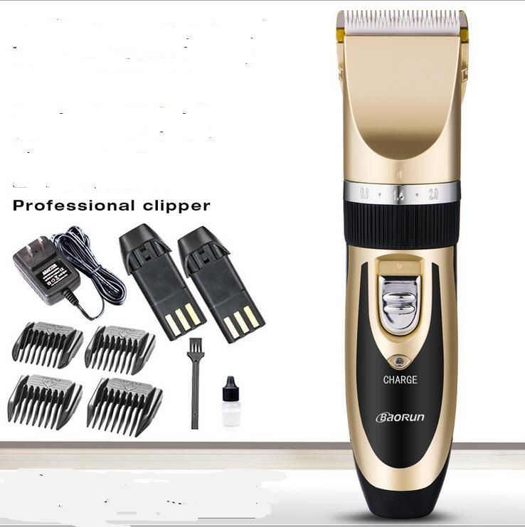 Professional Children Hair Clipper Low Noise Ceramic Head Lion Battery