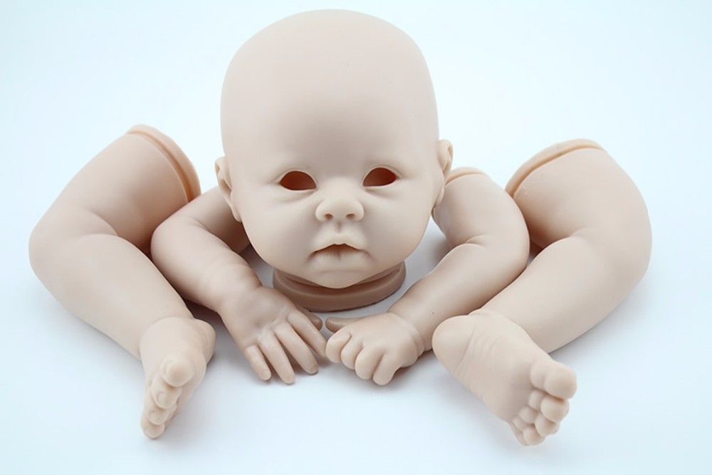3/4 Silicone Vinyl Limbs Reborn Baby Doll Kits For 22 Lifelike Doll