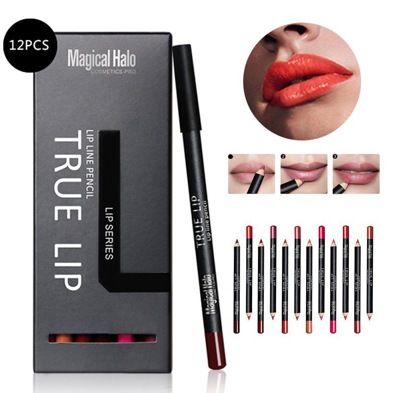WholesaleLonglasting Lip Liner Pencil Set Waterproof Lip Pencil Matte