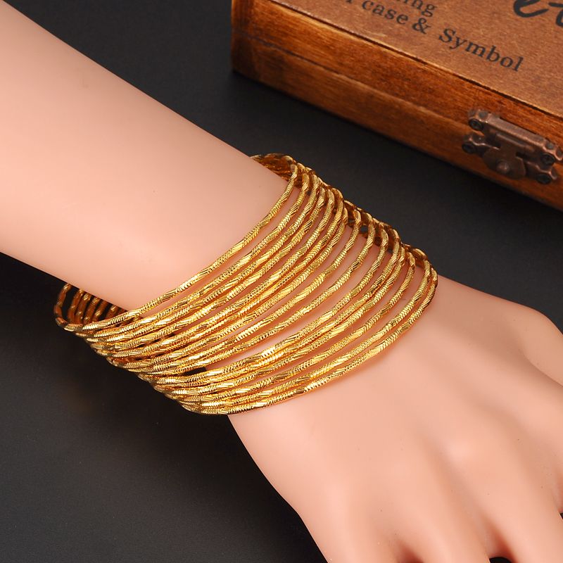 Dubai Gold Bangle 2.6 InchesEthiopian Bangle Bracelet Bangle African