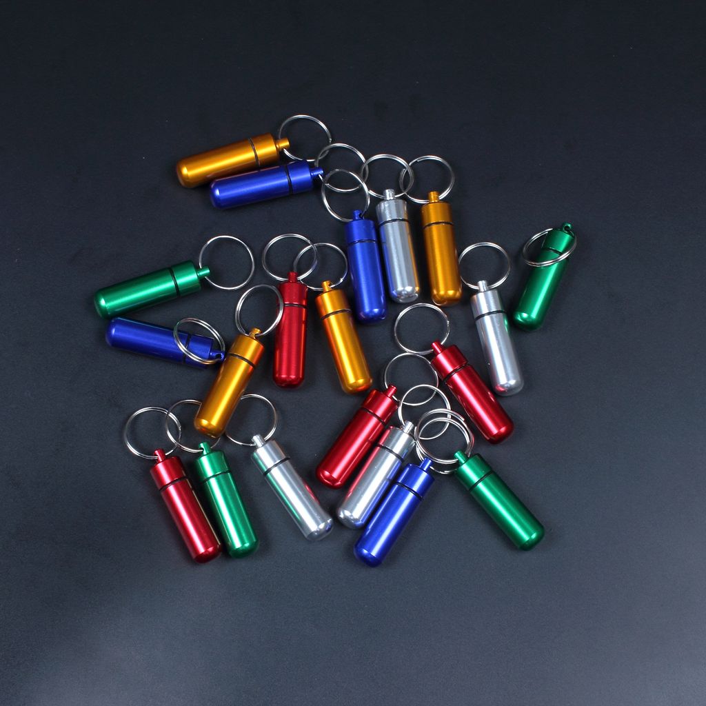 2020 Metal Box Case Bottle Holder Keychains Aluminum Bottle Holder
