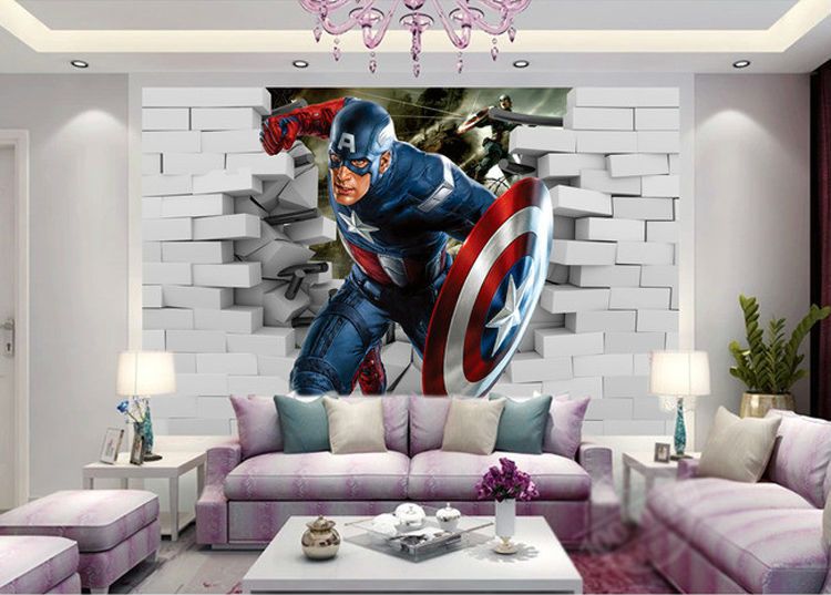 3d Captain America Wallpaper Avengers Photo Wallpaper Cool Wall