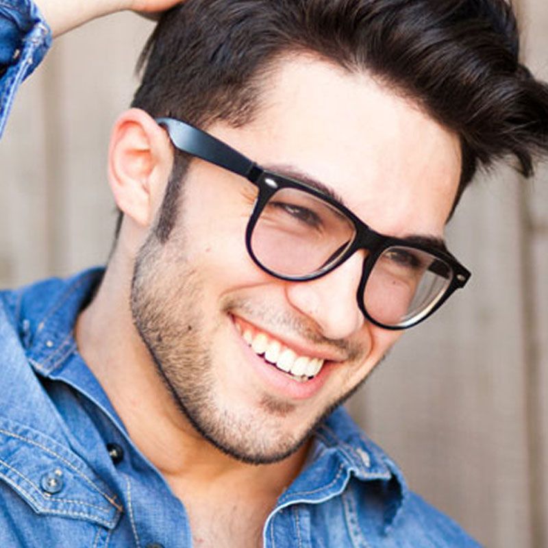 Fashion Clear Glasses Men Fake Glasses Square Eyeglasses Optical Frames