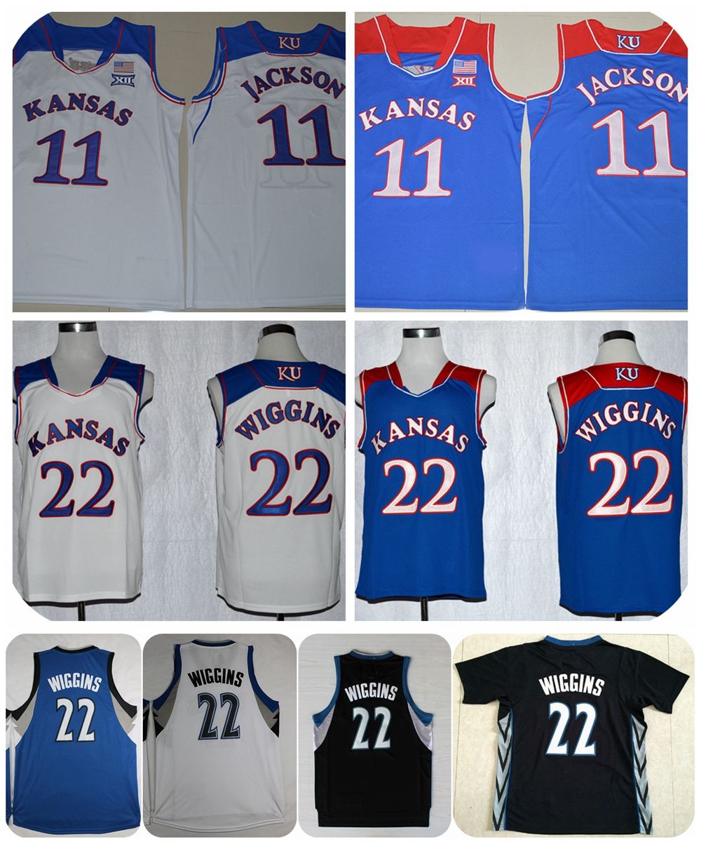 kansas jayhawks wiggins jersey