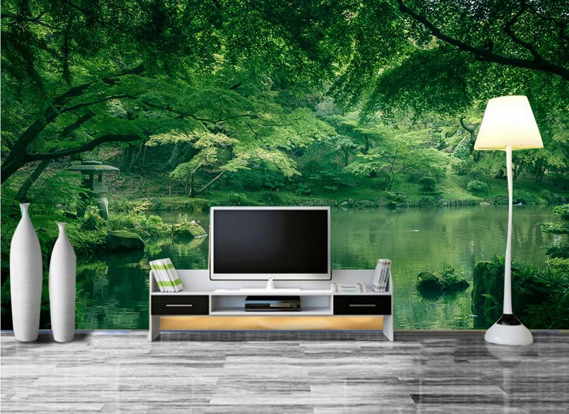 Grosshandel Schone Einfache Nordische Moderne 3d Zimmer Tapete Landschaft Grun Schlafzimmer Tapeten Home Decor Pflanzen Von Yeyueman6666 9 19 Auf De Dhgate Com Dhgate
