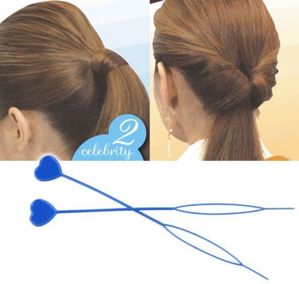Heart Hair Styling Braid Maker Pull Hair Needle Ponytail Hair