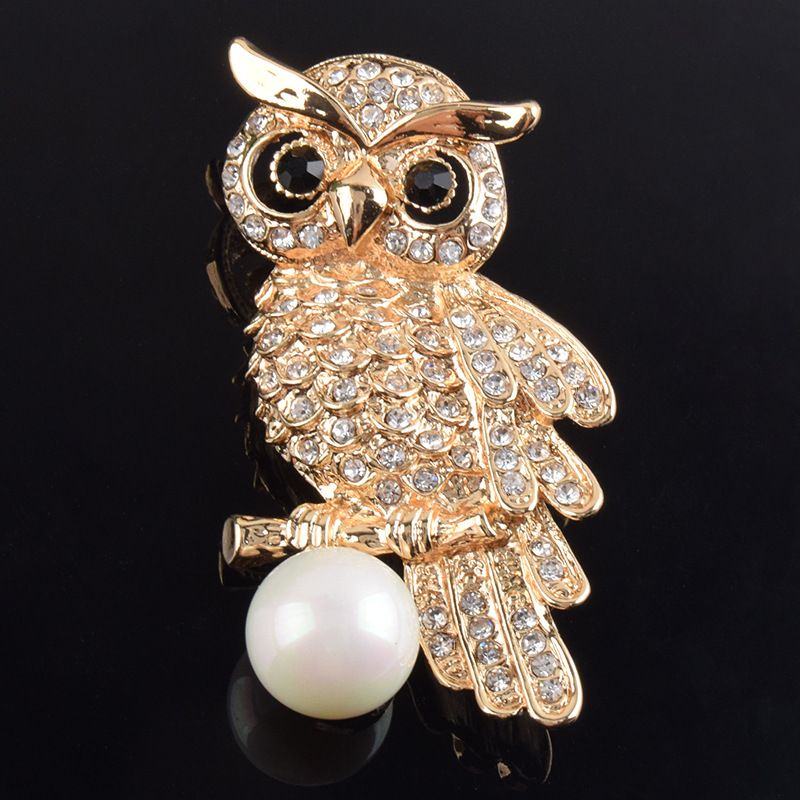 2019 Owls Jewelry Cheap Brooches Pins Fashion Brooches Gold Brooch