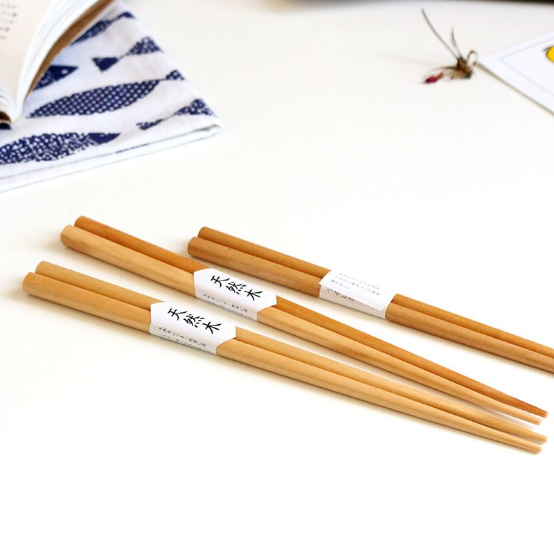 Wholesale Wooden Chopsticks 23.5*0.8cm Burlywood Schima Superba Chopsticks Chinese Style Wooden