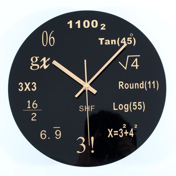 math clock unique wall clock each hour markeda simple math math clock unique wall clock each hour markeda simple math