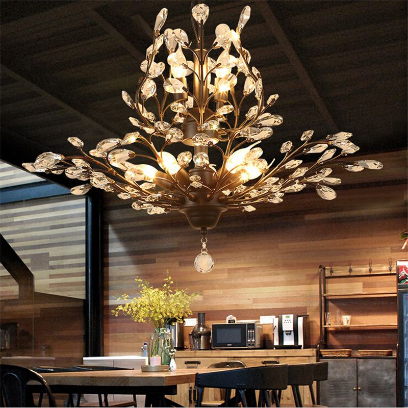 New Modern Pendant Lights Crystal Chandeliers Branches Lamp Ceiling Light Chandelier Lighting Fixture For Living Room Bedroom - Lighting Direct Chandeliers New Modern Pendant Lights Crystal Chandeliers Branches Lamp Ceiling Light Chandelier Lighting Fixture For Living Room Bedroom - Lighting Direct Chandeliers