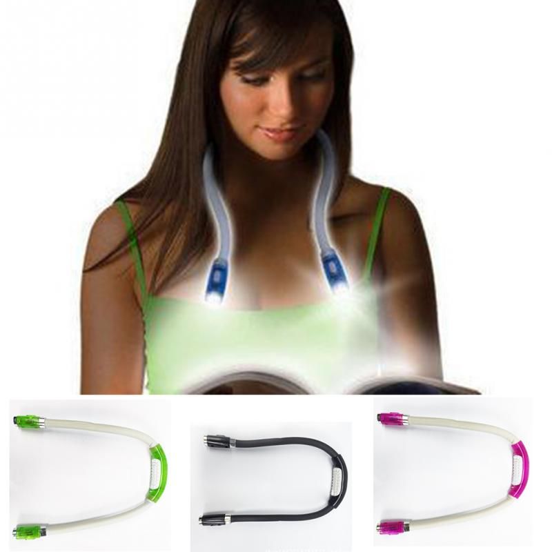 2020 Newest Flexible Handsfree Led Neck Light Book Reading Lamp Hug