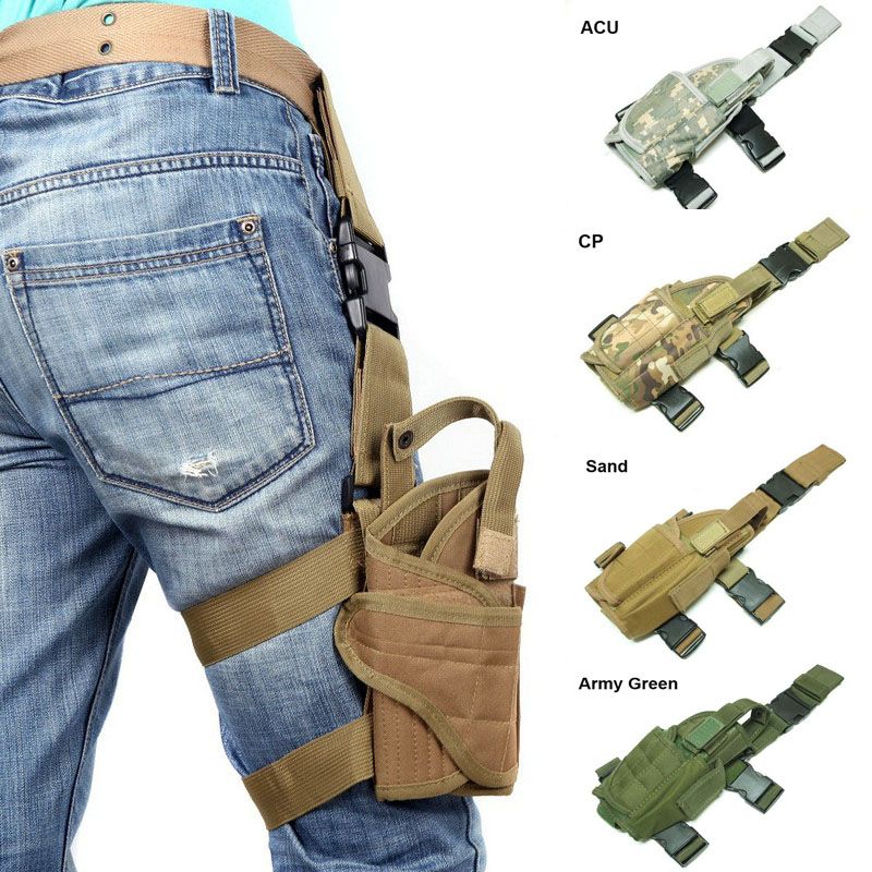 /équipement de paintball Airsoft Chasse Pistolet Holster Tactique Tornade Universel Tactique Cuisse Holster Multicam