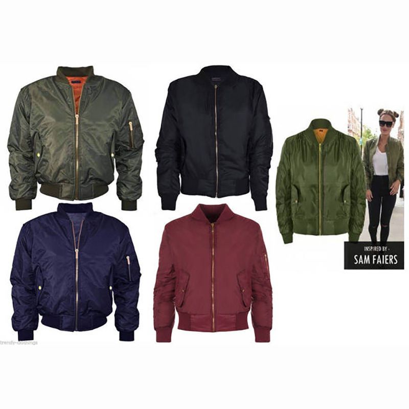 High Quality Ma1 Thin Style Army Green Military Motorcycle Ma 1 Flight Jacket Pilot Air Force Women Er