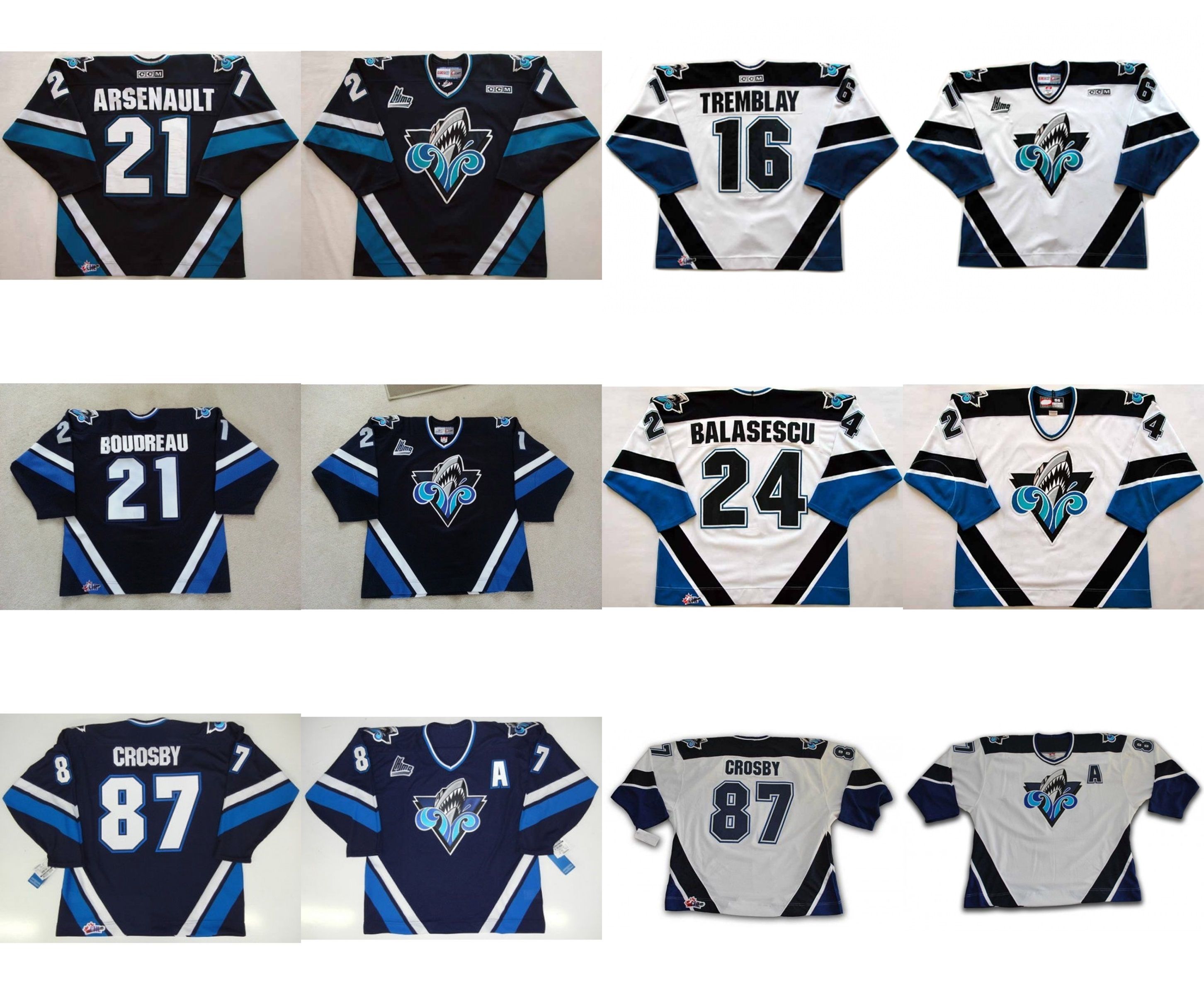 2020 Customize Mens Womens Kids QMJHL Rimouski Oceanic 21 Boudreau 21