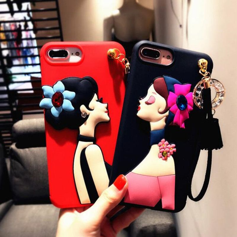rhinestone luxury phone case for iphone 7 6 6s plus iphone7 soft