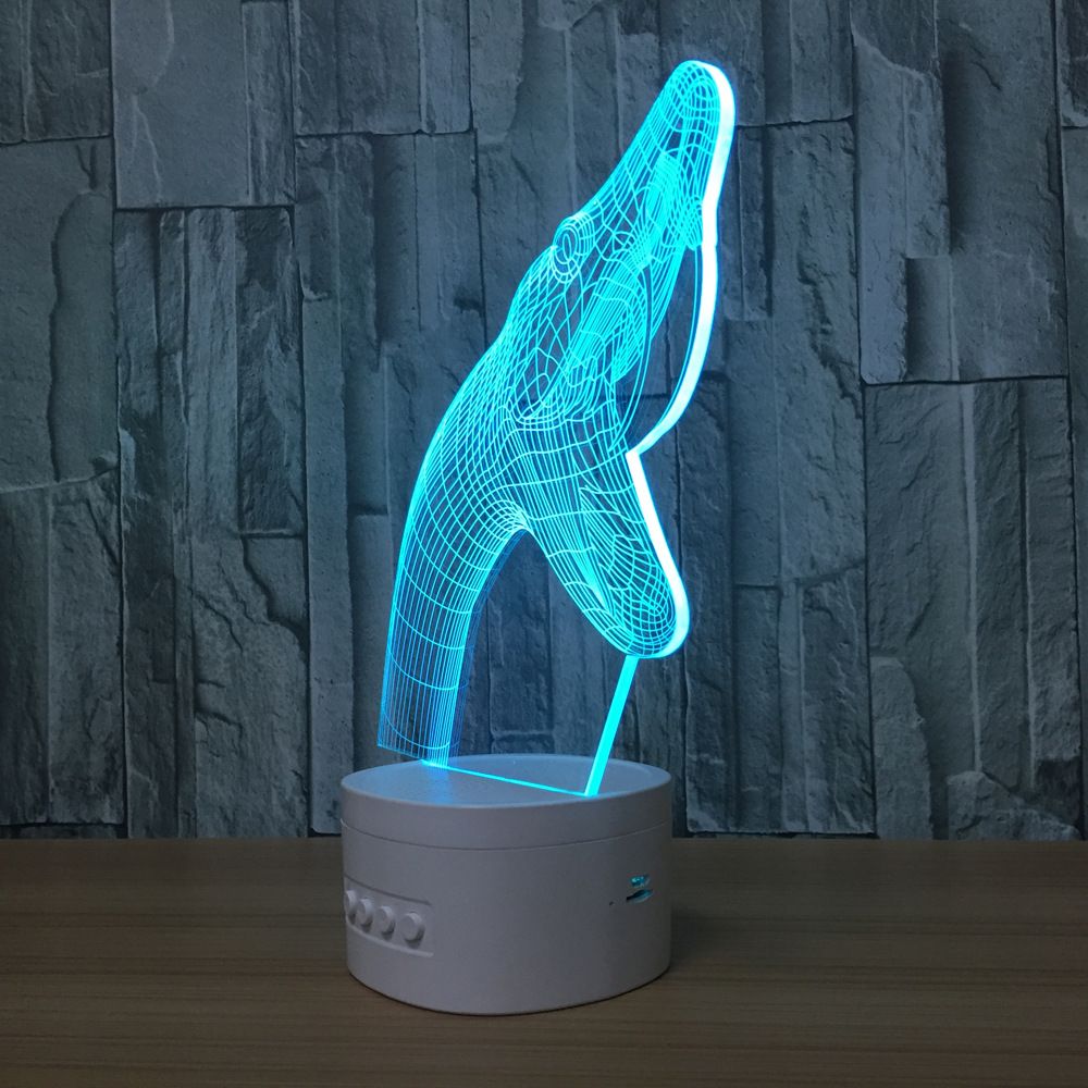 bubble fish lamp with bluetooth speaker