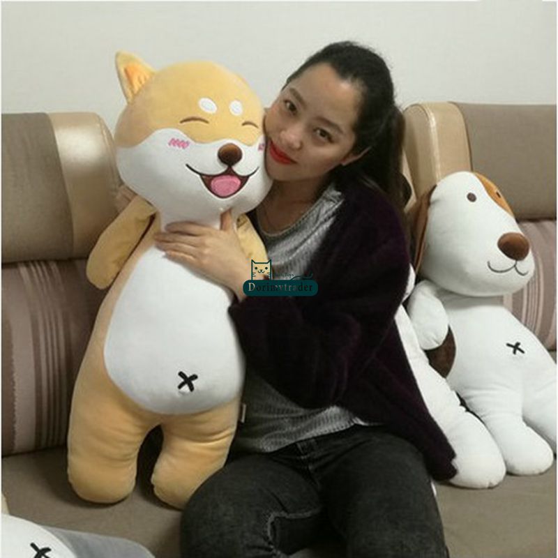 Satin Al Dorimytrader Yeni Moda 80 Cm Buyuk Yumusak Karikatur Husky Pelus Yastik Shiba Inu Hug Yastik 31 Doldurulmus Hayvan Kopek Oyuncak Bebek Cocuk Hediye Dy Tl330 62 Dhgate Comda
