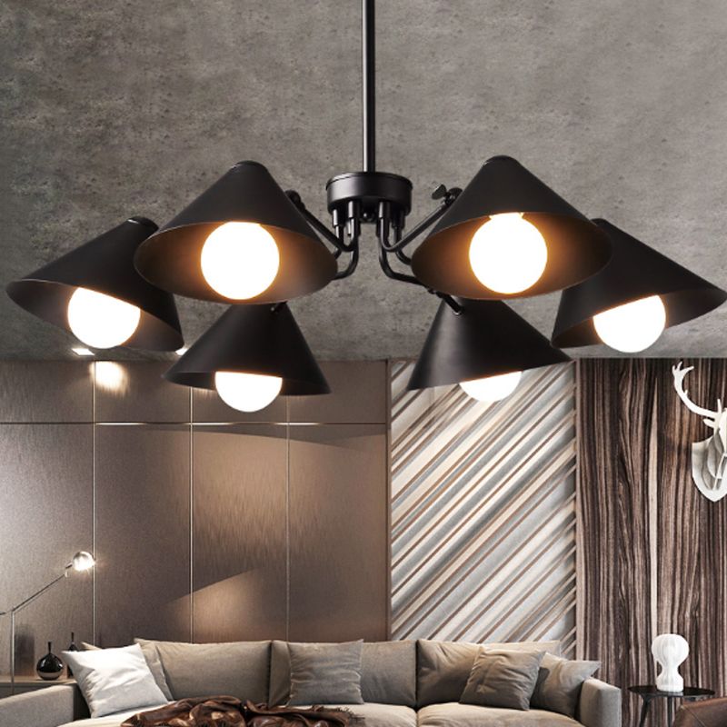 Black Iron Chandelier Lighting With 3 6 Lights Use For Modern Living Black Iron Chandelier Lighting With 3 6 Lights Use For Modern Living Room Bedroom Lamp Kitchen Vintage Led Coffee Office Pendant Lamps