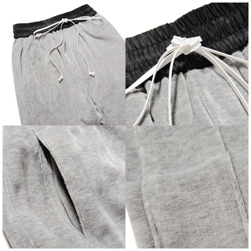 brown velvet joggers