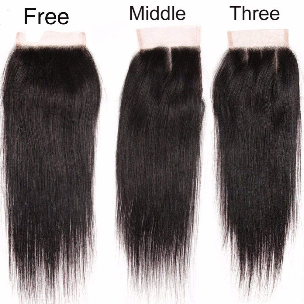 100 Unprocessed Brazilian Peruvian Indian Malaysian Lace Closure