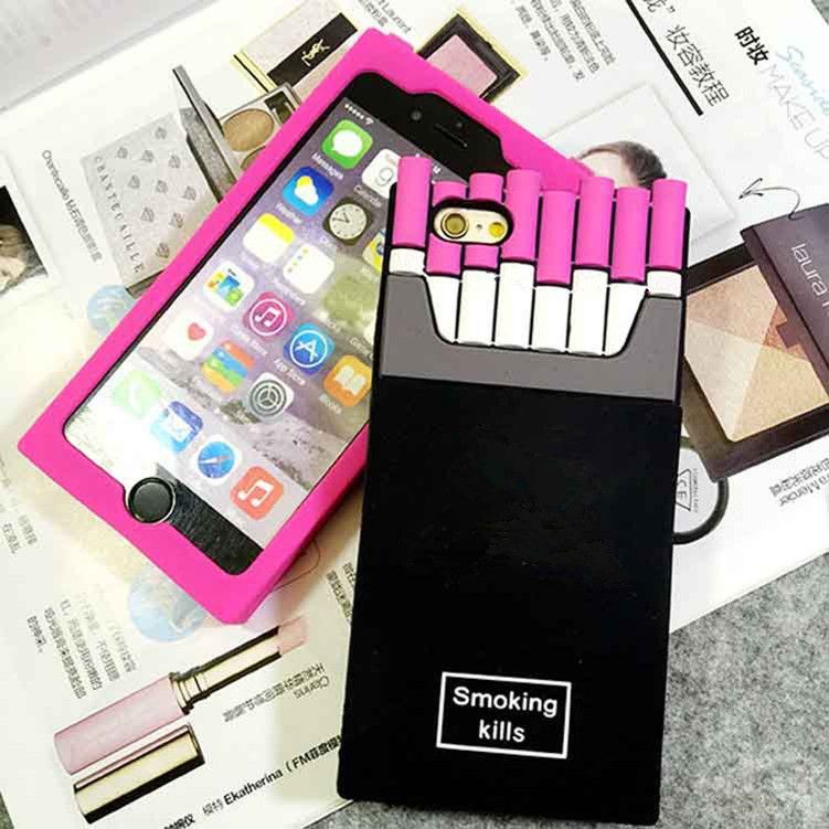 Luxury 3d Smoking Kills Cigarette Soft Silicone Gel Rubber Phone Cases