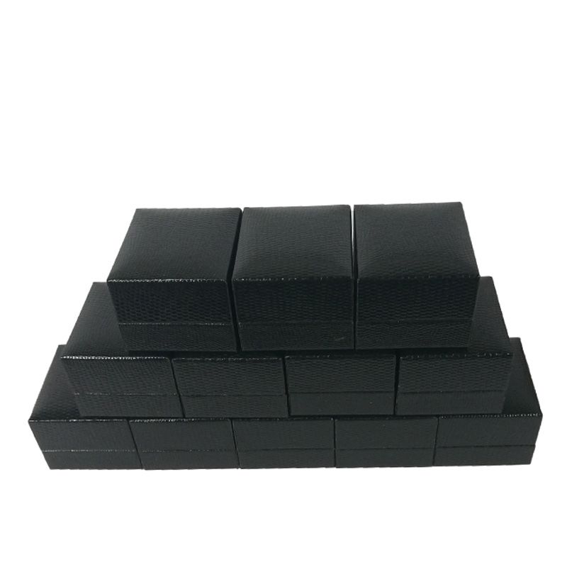 black leatherette ring box