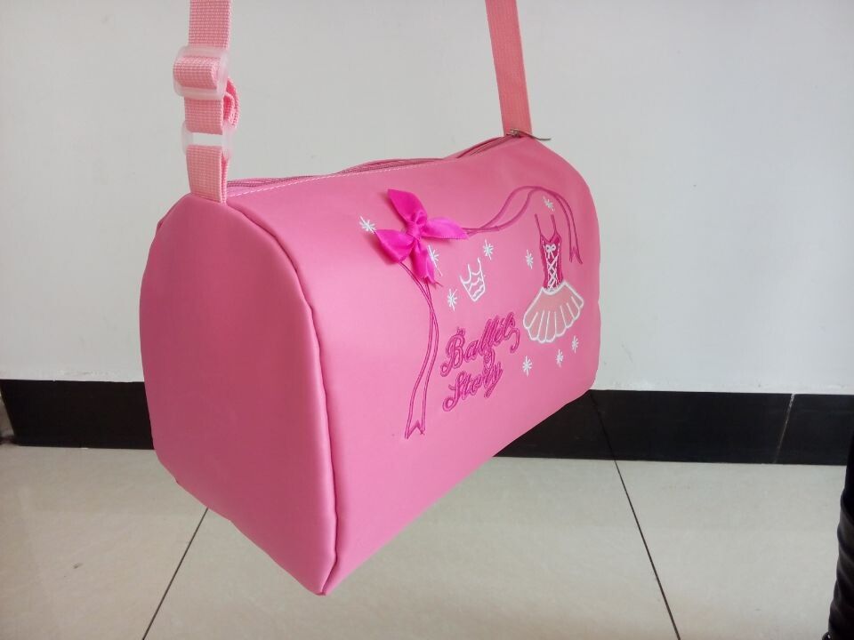 New Girls Ballet Dance Bag Child Pink Waterproof Garment Duffle Bags Female Cute Crossbody ...