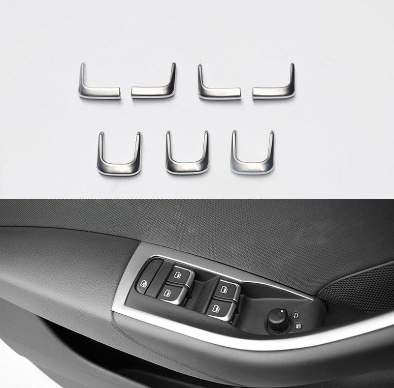For AUDI A1 A3 A4 A6 Q7 Q3 Door Handle Chrome Window Lift Switch Cover
