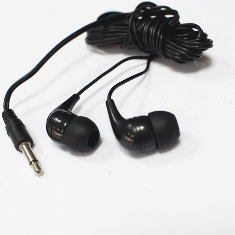 Bulk Disposable Earbud Black Headphones Low Cost Mono Earbuds Earphone
