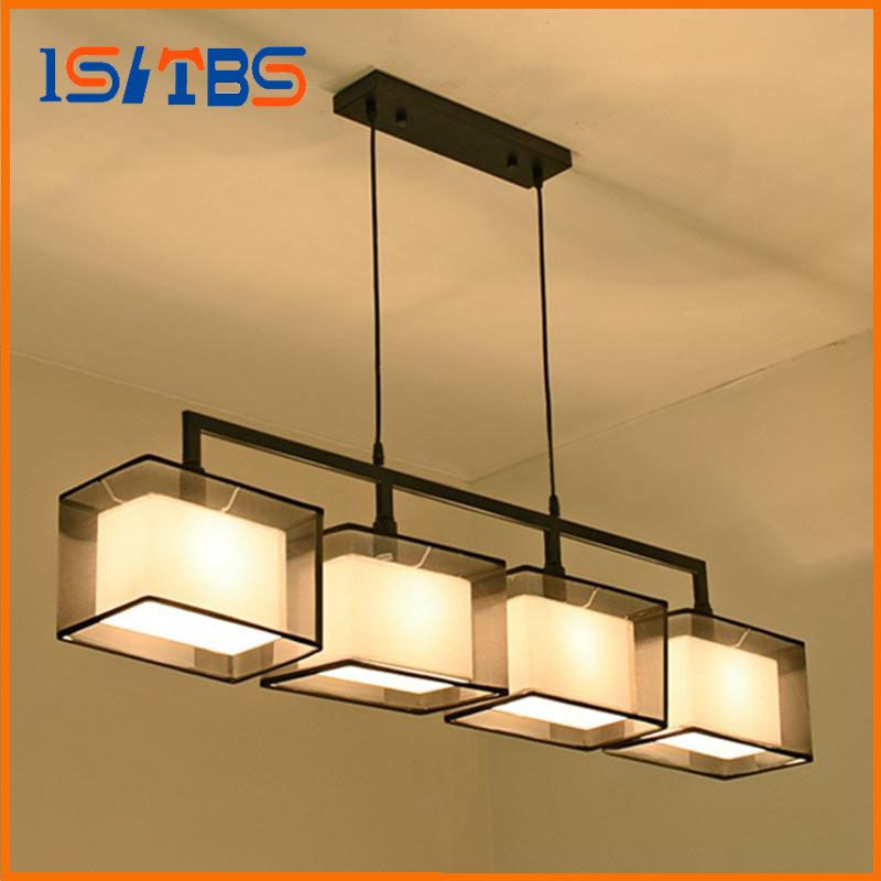 Quality 2 3 4 Heads Lights Cord Light Fixture Modern Nordic Cloth Quality 2 3 4 Heads Lights Cord Light Fixture Modern Nordic Cloth Hanging Lamp Pendant Sitting Dinning Room Fabric Copper