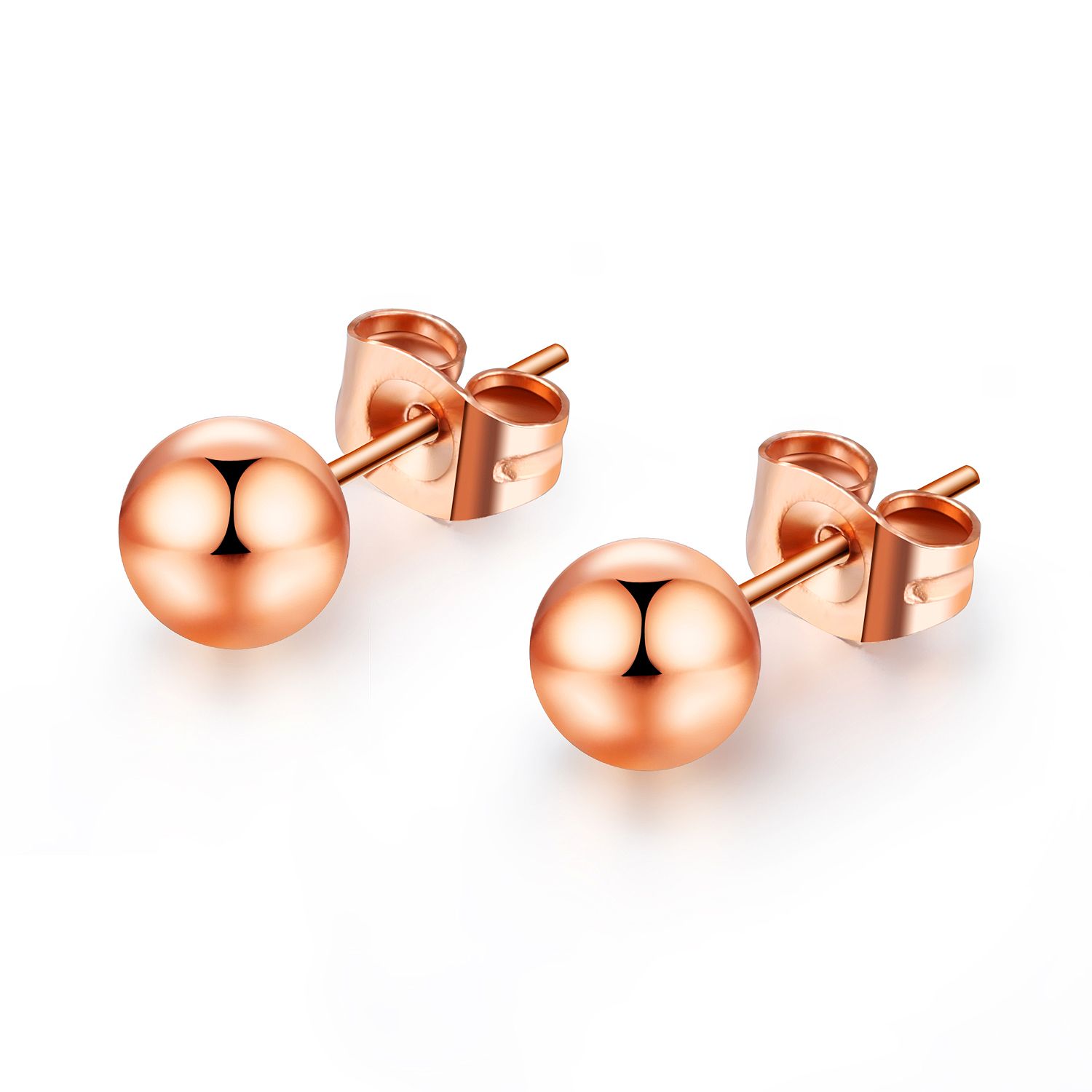 small rose gold stud earrings