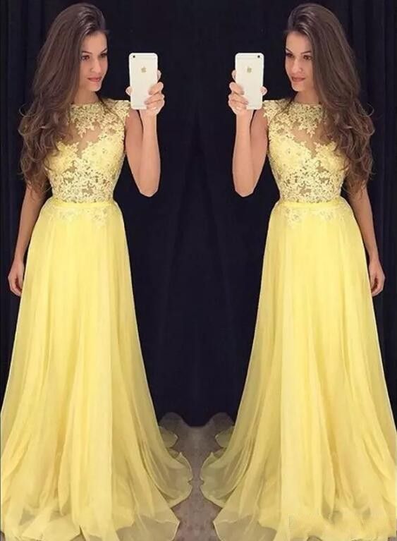 Pale yellow prom dresses 2018 pictures Pale yellow prom dresses 2018 pictures