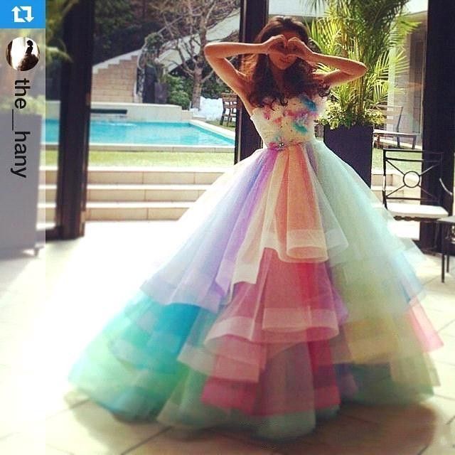 Rainbow junior dresses Clearance