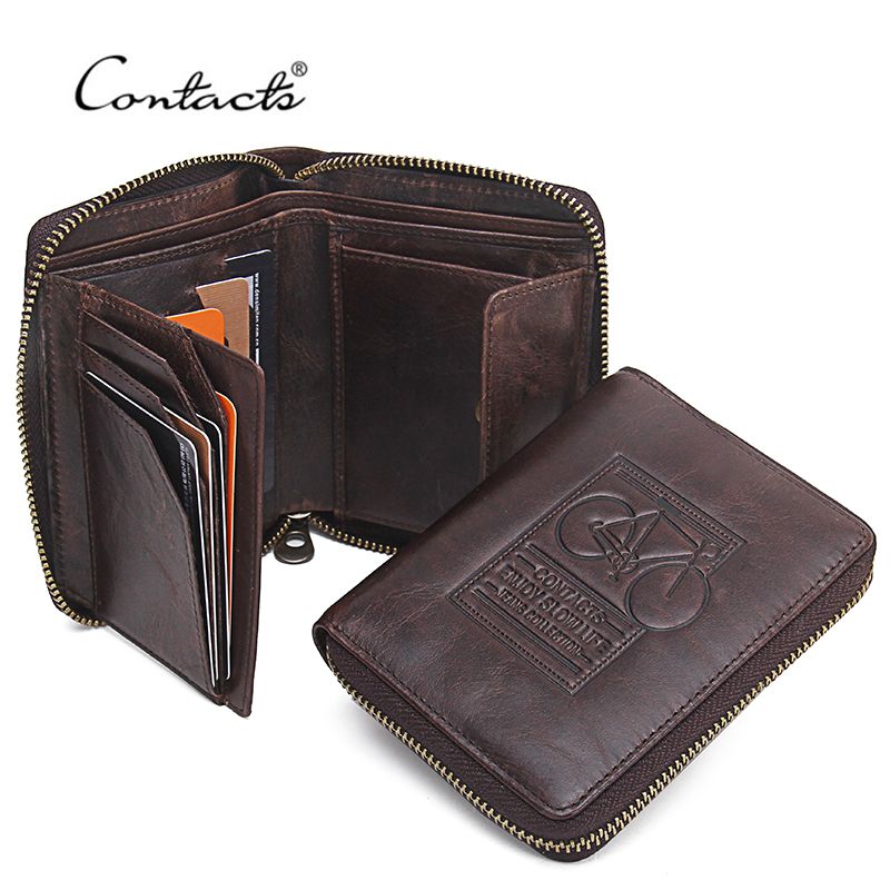 cheap designer mens wallets uk Wholesale CONTACT'S Men Wallets Genuine Leather Brand Design Zipper Purses Bicycle Print ...
