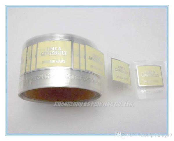 2019 clear adhesive labels stickers printing on rolls custom clear transparent labels