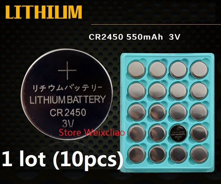1 Cr2450 3v Lithium Li Ion Button Cell Battery Cr 2450 3 Volt Li Ion Coin Batteries Tray Package Lipo Battery Lithium Battery From Weixcliao1 13 91 Dhgate Com