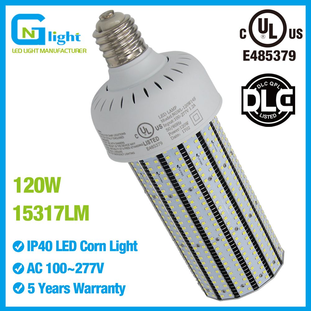 M59 400w Mercury Vapor Hid Bulb Led Replacement 120w Outside Retrofit Kit Corn Lamps For Parking Lot Tennis Court Pole Street Fixture