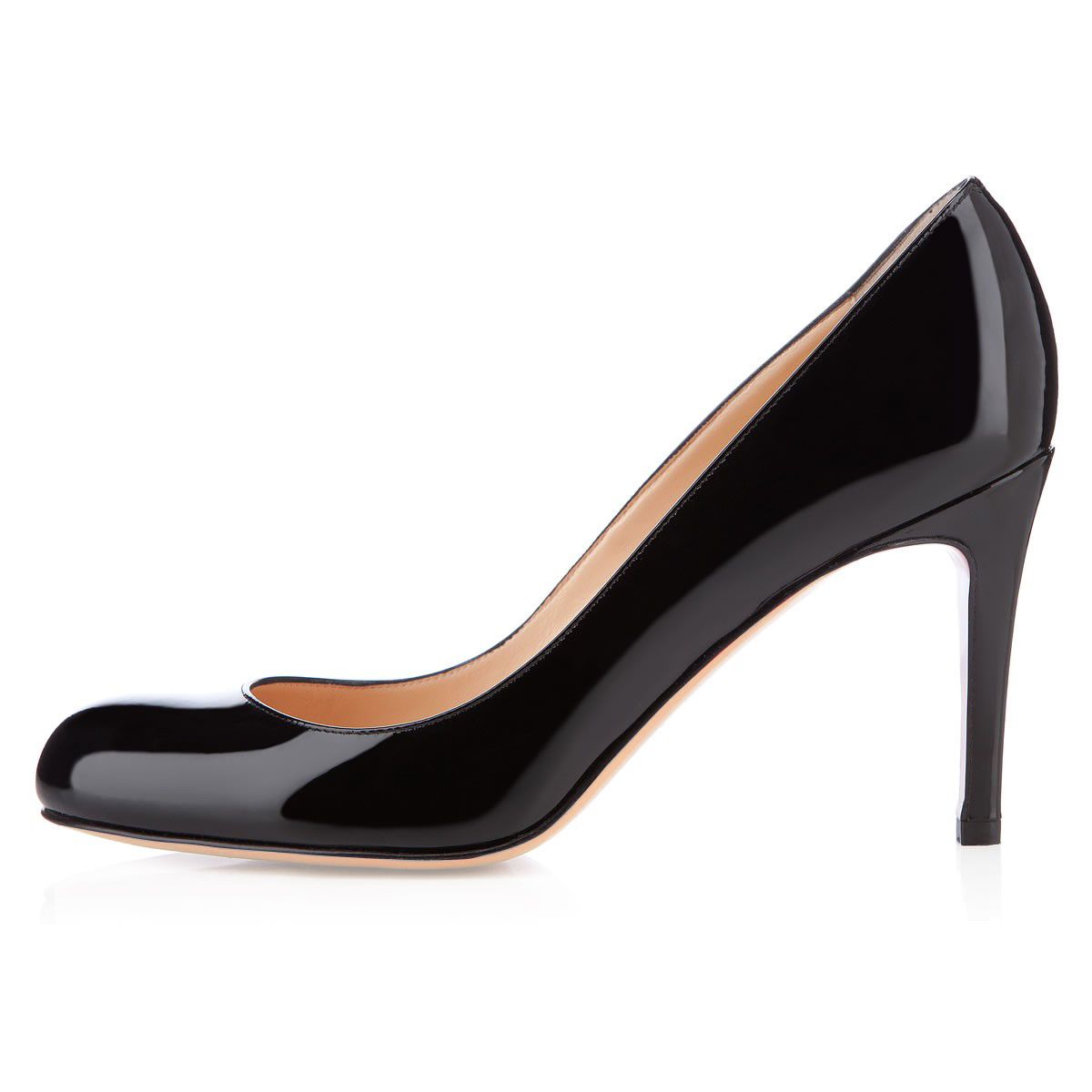 simple black high heels