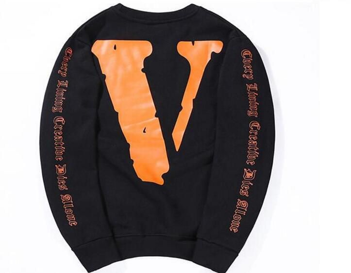 Compra Vlone X Off White Sudaderas Para Hombre V Letra Imprimir Masculino  Hip Hop Sudaderas Ronda Cuello Para Hombre Manga Larga Palacio Ropa Barato  | Entrega Rápida Y Calidad | Es.Dhgate