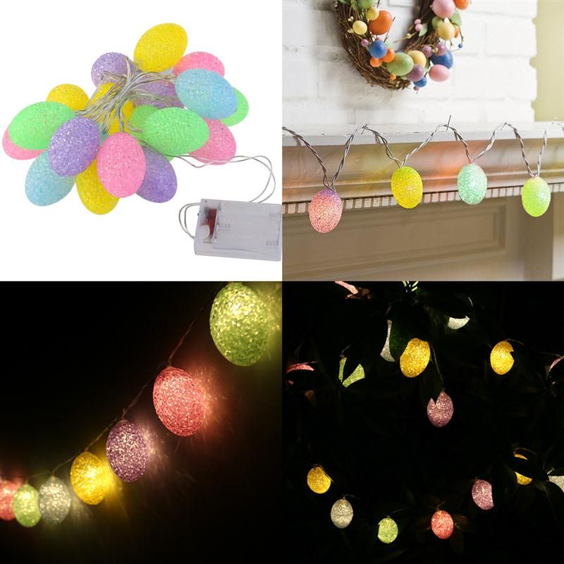 Whole 2m Easter Egg Lights String 20 Light Battery Powered Whole 2m Easter Egg Lights String 20 Light Battery Powered Indoor Outdoor For Party Home Decoration