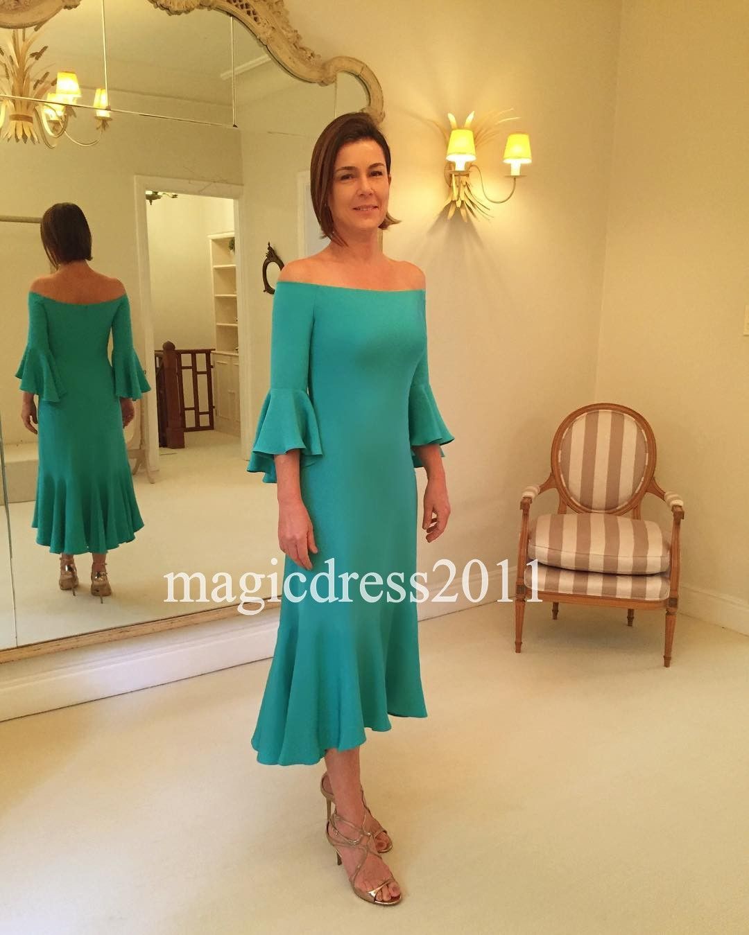 Romantic 2019 Mother Of The Bride Dress Green Beach Wedding Mother S Groom Dress Mermaid Off Shoulder Wedding Guest Dress For Party Wear Mother Of The