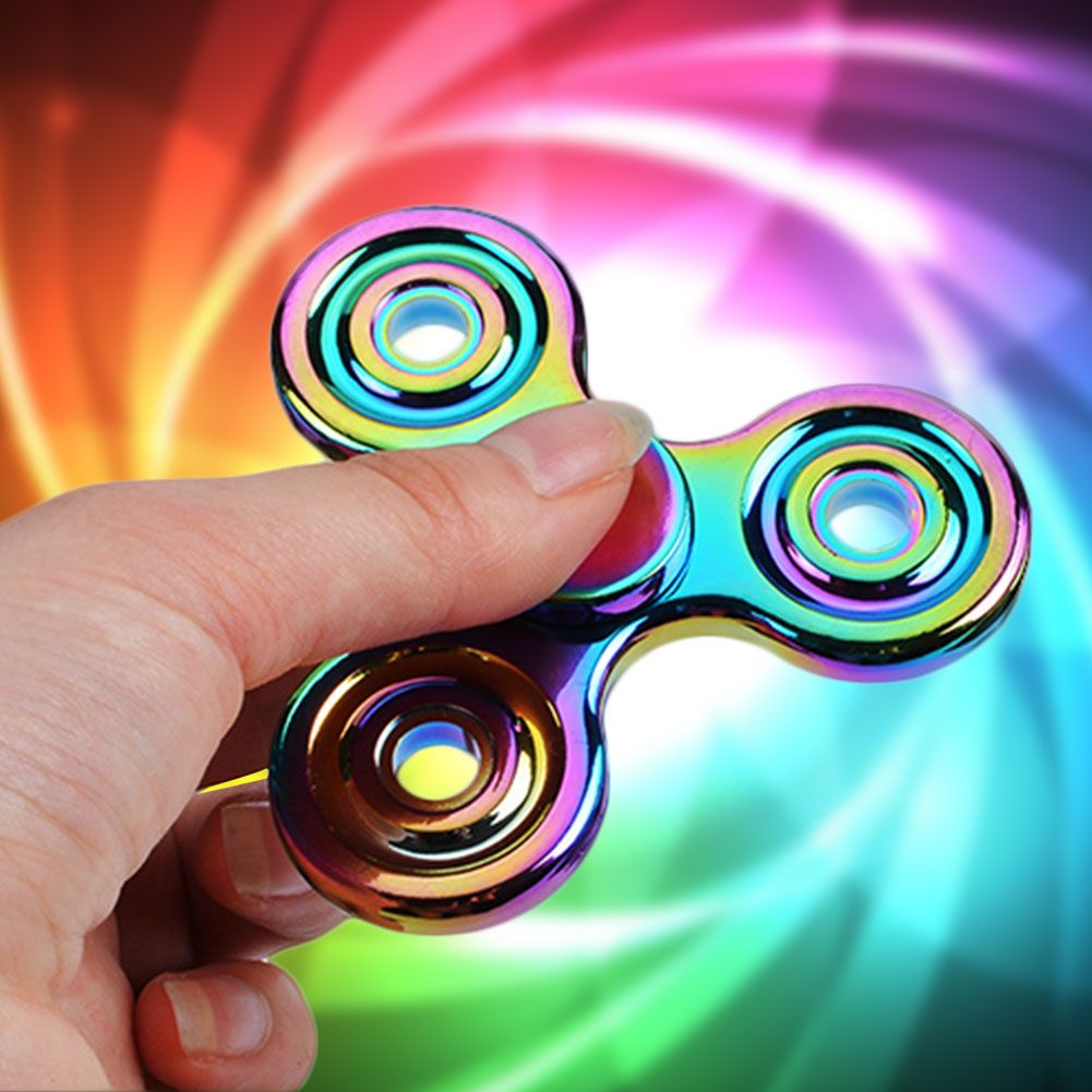 Rainbow Fidget Spinner Hand Spinner Torqbar Focus Autism Finger Fidget Toys Gyro Rapidity