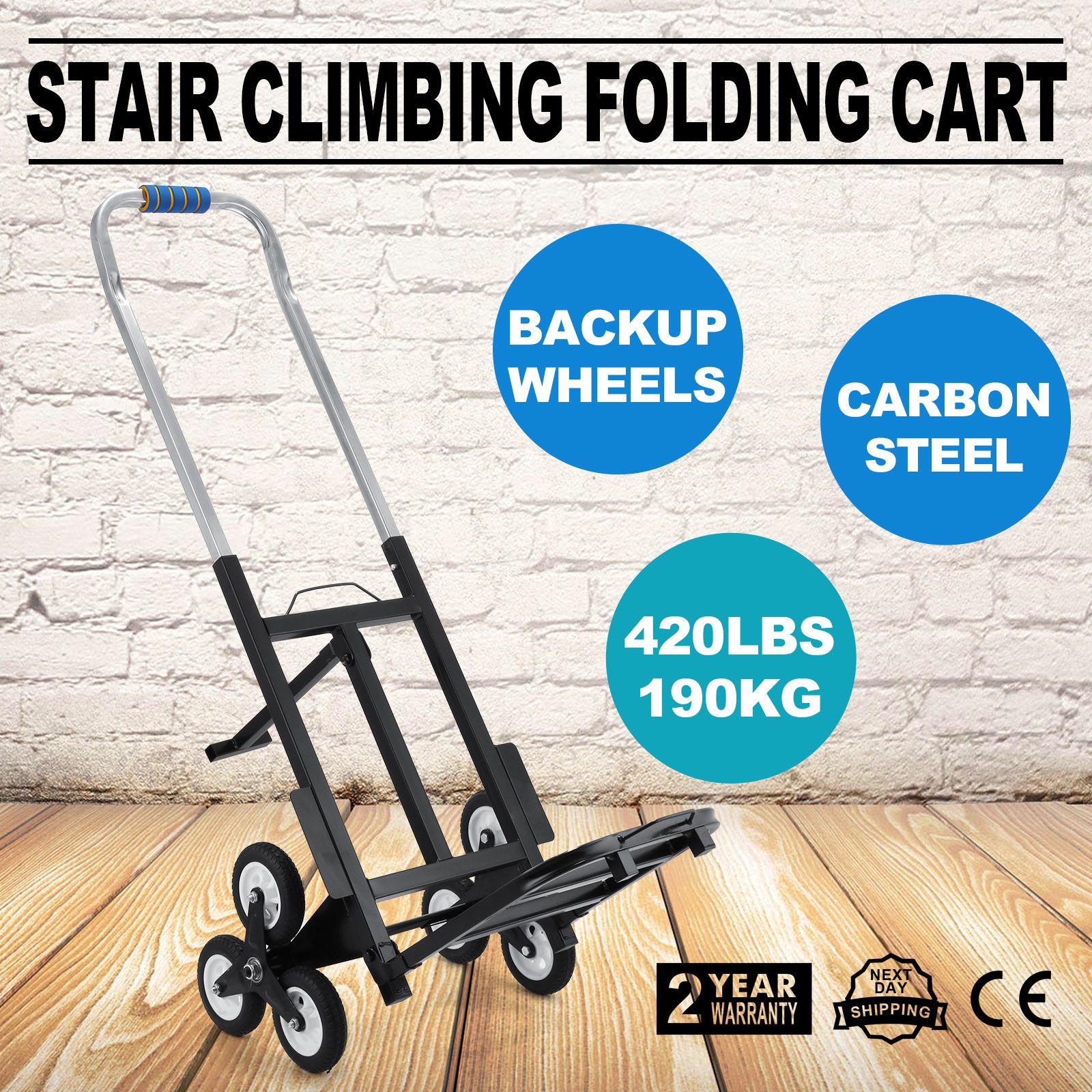 2020 Portable Stair Climb Climbing Folding Cart All Terrain Goods
