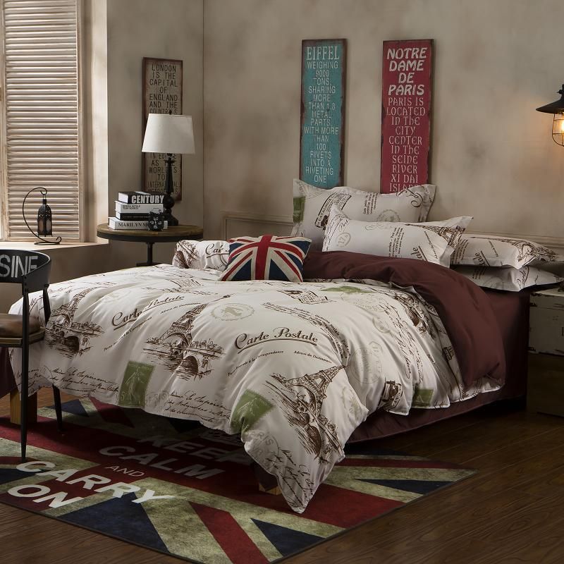 Whole Eiffel Tower Bedding Sets Duvet Cover Set With Whole Eiffel Tower Bedding Sets Duvet Cover Set With 1 Bedsheet Pillowcase 2 Twin Full Queen King Size Comforters