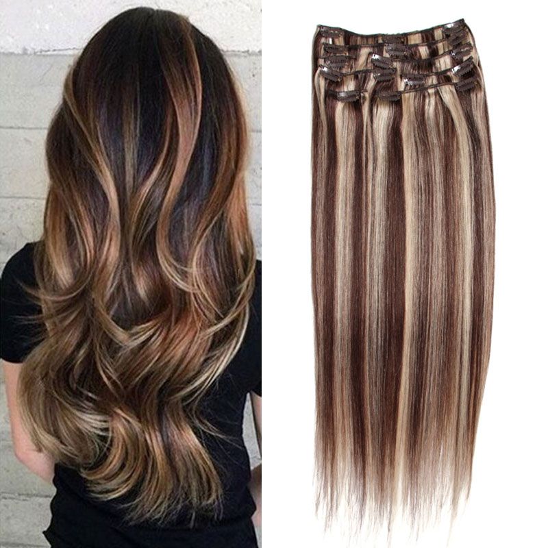 7A Grade Straight Highlight Brazilian Remy Human Hair 