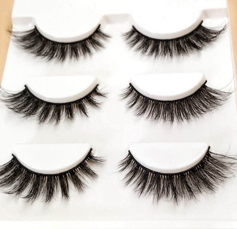 High Quality Mink False Eyelashes Makeup 100 Real Mink Natural Thick