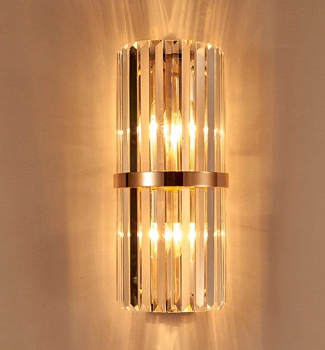 Compre Lámpara De Pared De Dormitorio Con Aplique De Pared De Cristal