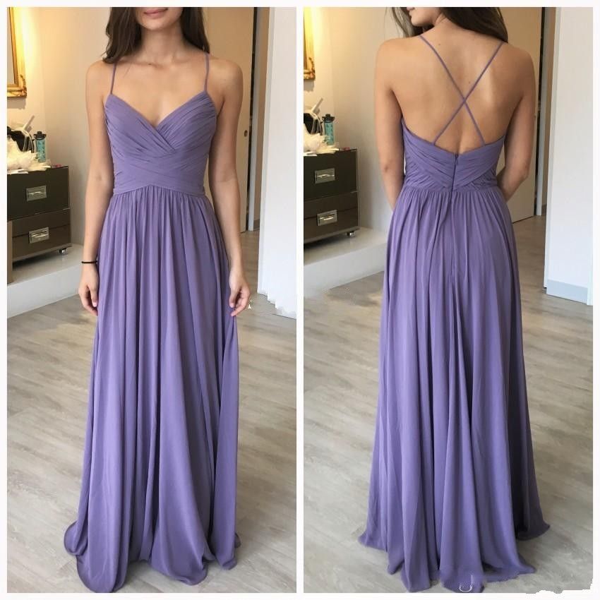 lilac maxi bridesmaid dress