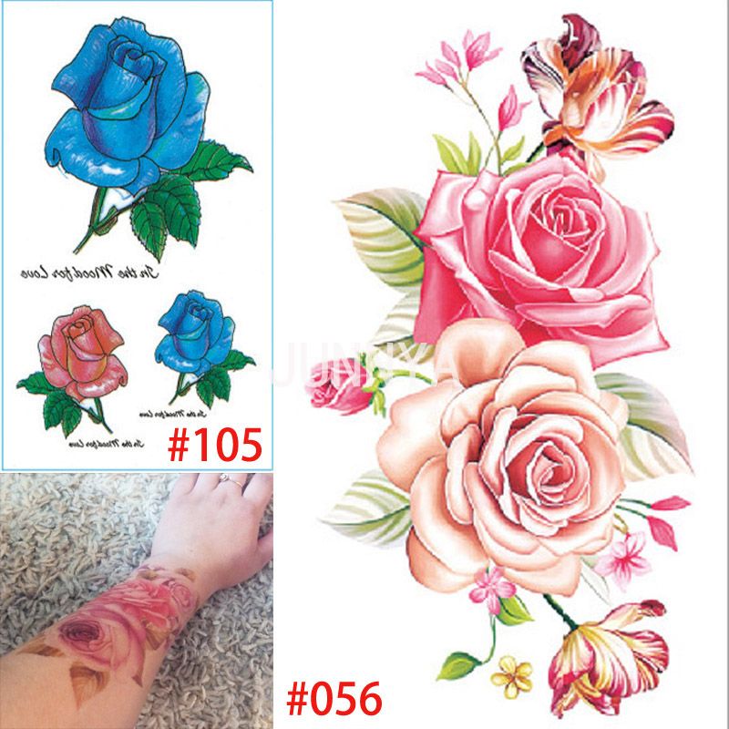 flower tattoo sticker