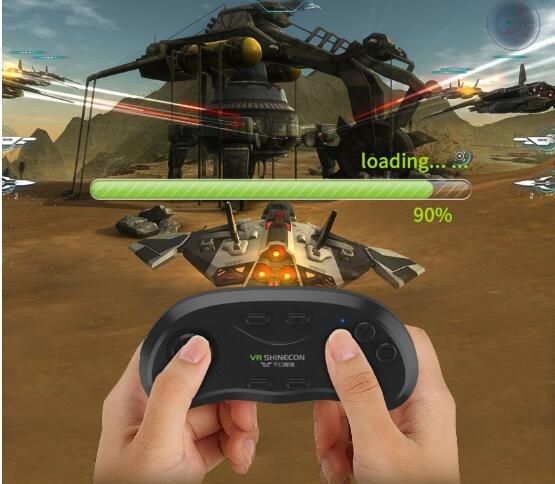 Controladores Joysticks Controlador remoto Bluetooth original VR Shinecon Gamepads inalámbricos Ratón Música Selfie Juegos 3D para iOS Android PC TV